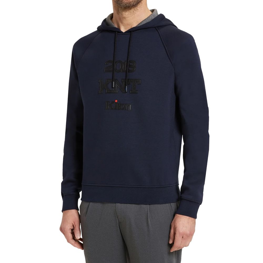Blue Elastane Sweatshirt