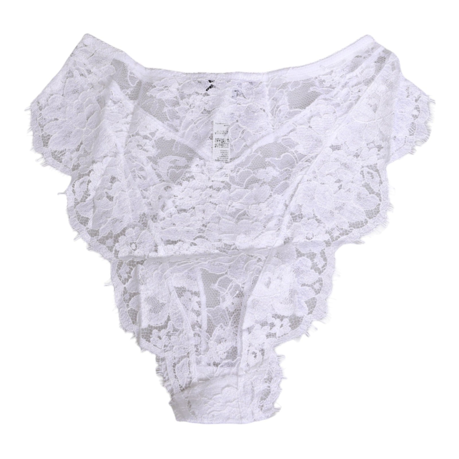 White Floral Lace Low Rise Panty Underwear