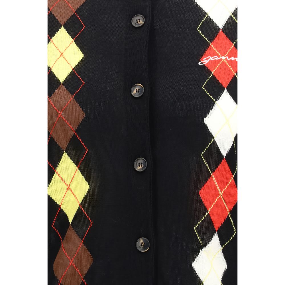 Black Cotton Cardigan