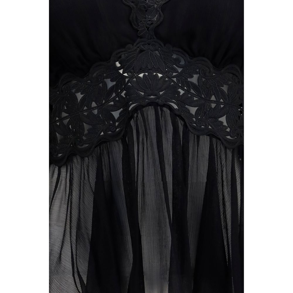 Black Viscose Blouse