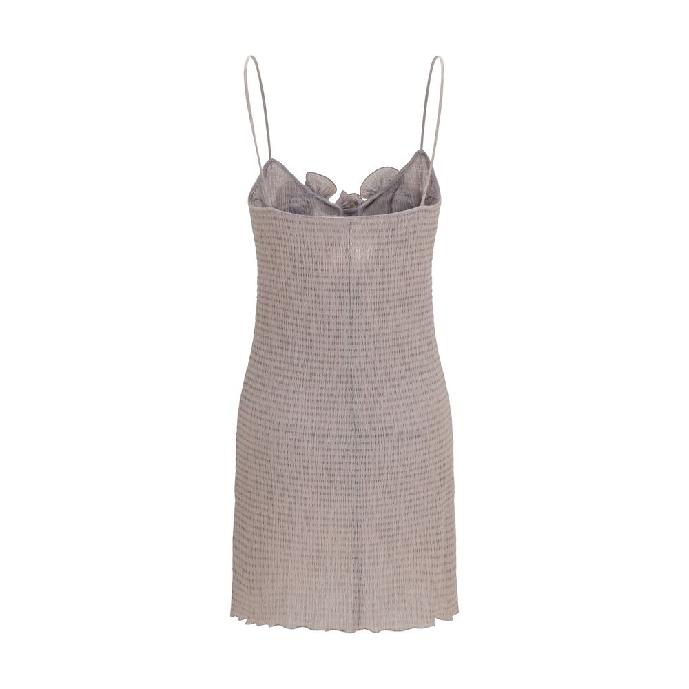 Beige Lyocell Casual Dress
