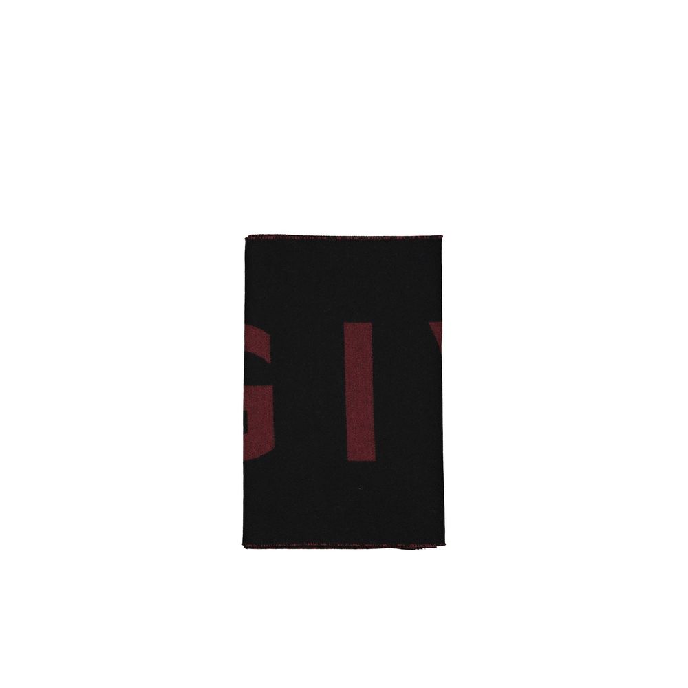 Black Virgin Wool Foulard