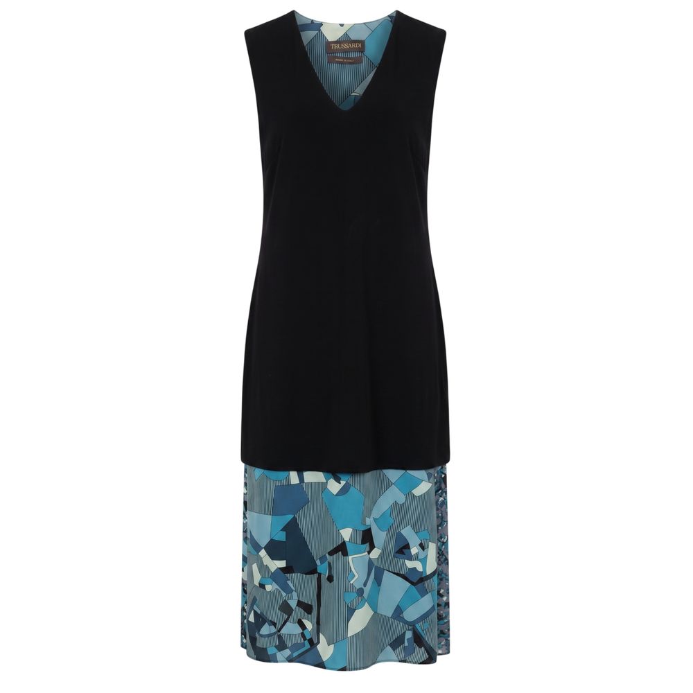 Blue Silk Women Dress