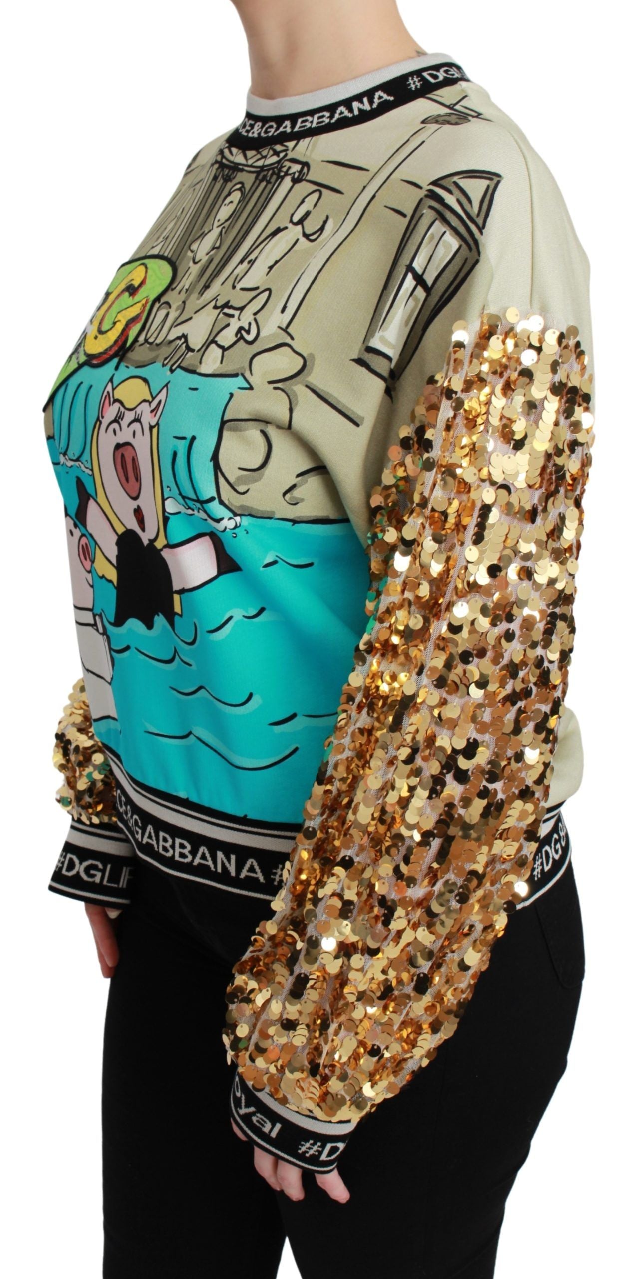 Year of the Pig Sequined Top Sweater