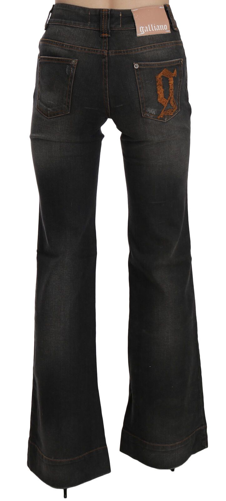 Dolce & Gabbana Bluză evazată cu talie medie Svelt Black Denim