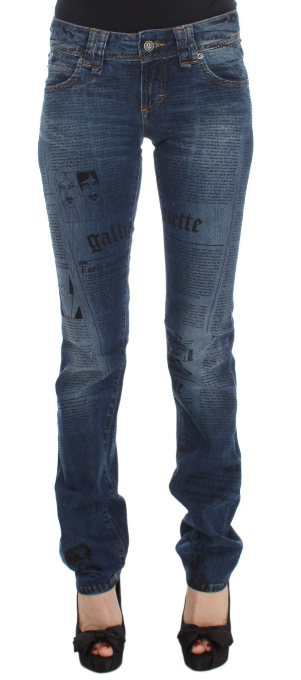 Blugi eleganți John Galliano Slim Bootcut