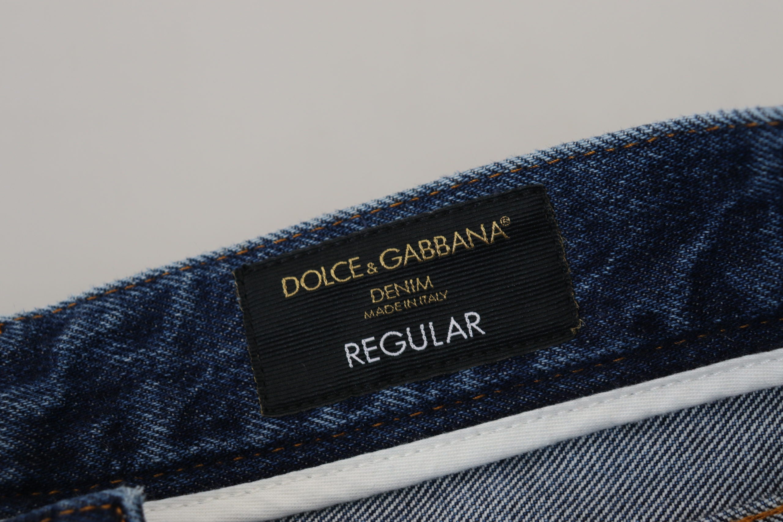 Blue Cotton Tattered Men Denim Jeans