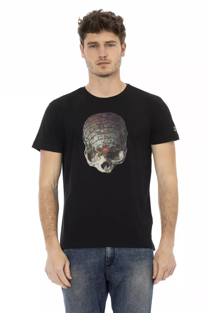 Black Cotton Men's T-Shirt