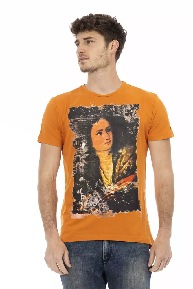 Orange Cotton Men's T-Shirt