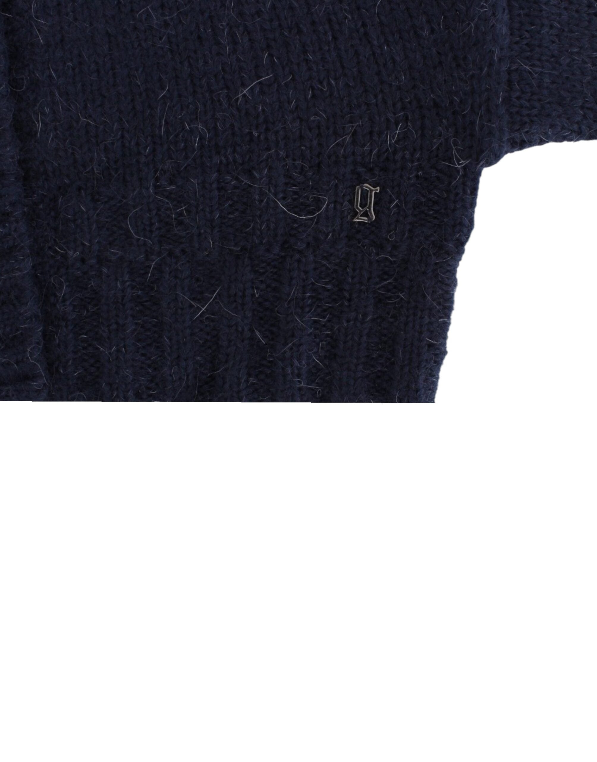 John Galliano Schicke kurze blaue Strickjacke