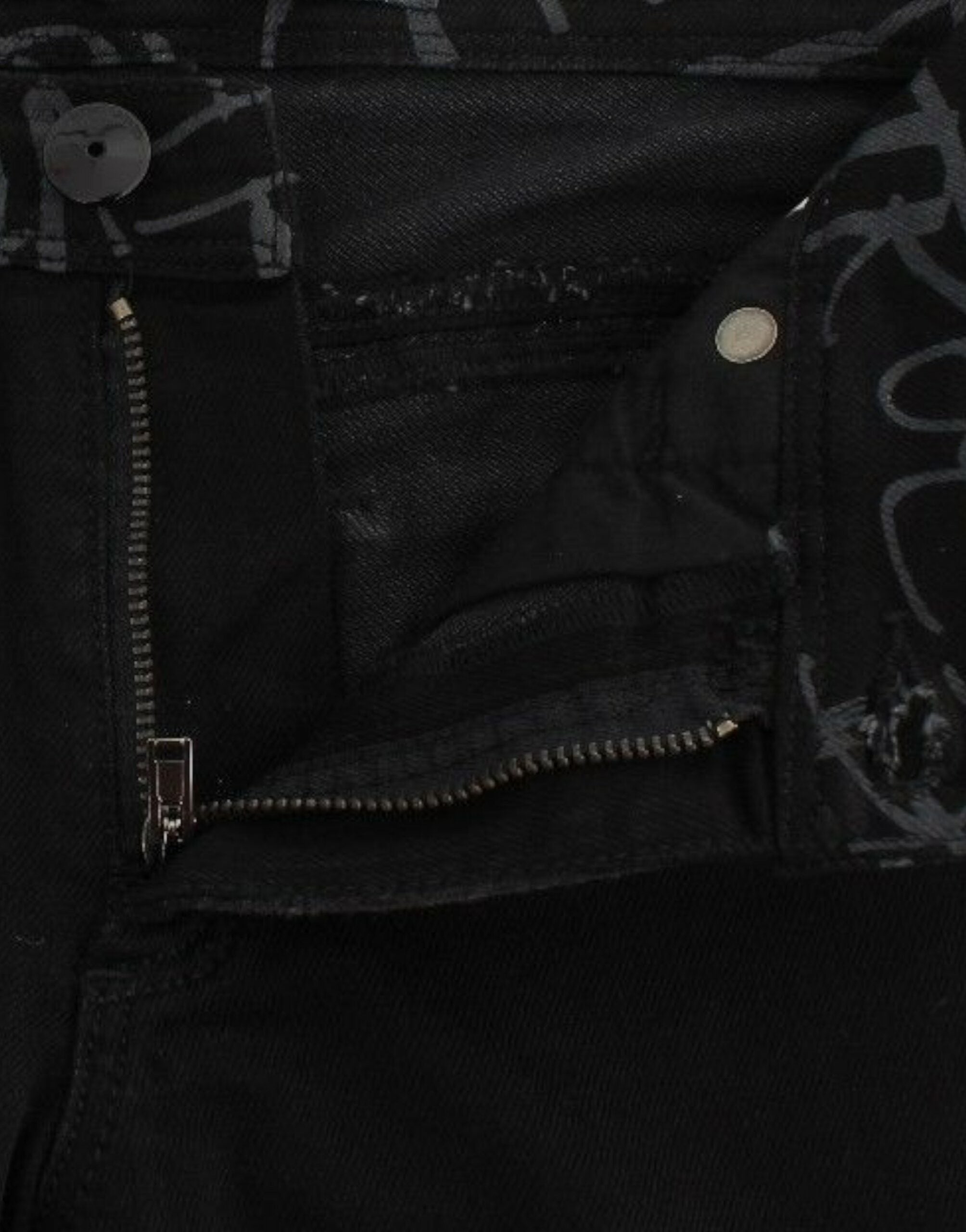 Ermanno Scervino – Schicke schwarze Skinny-Statement-Jeans