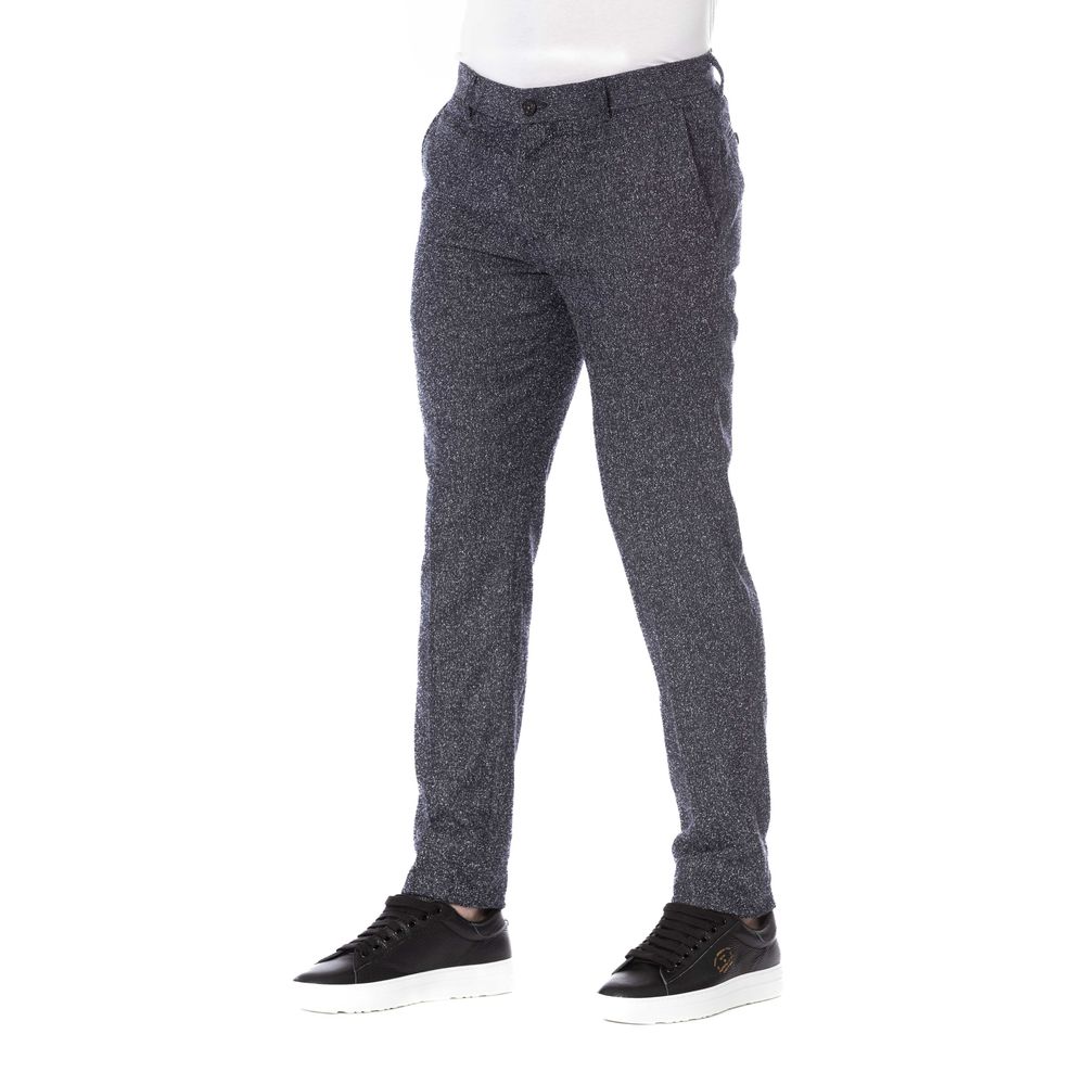 Pantaloni negri din bumbac Trussardi pentru bărbați