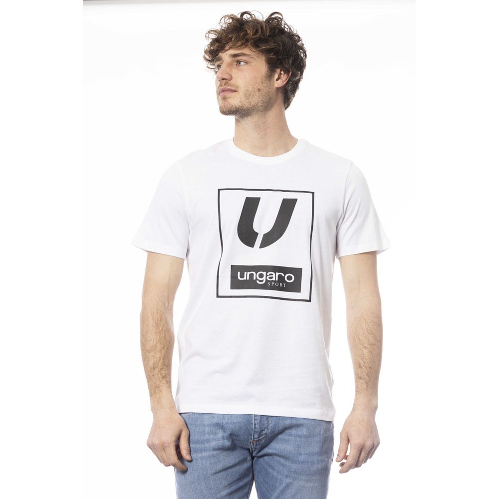 White Cotton Men's T-Shirt