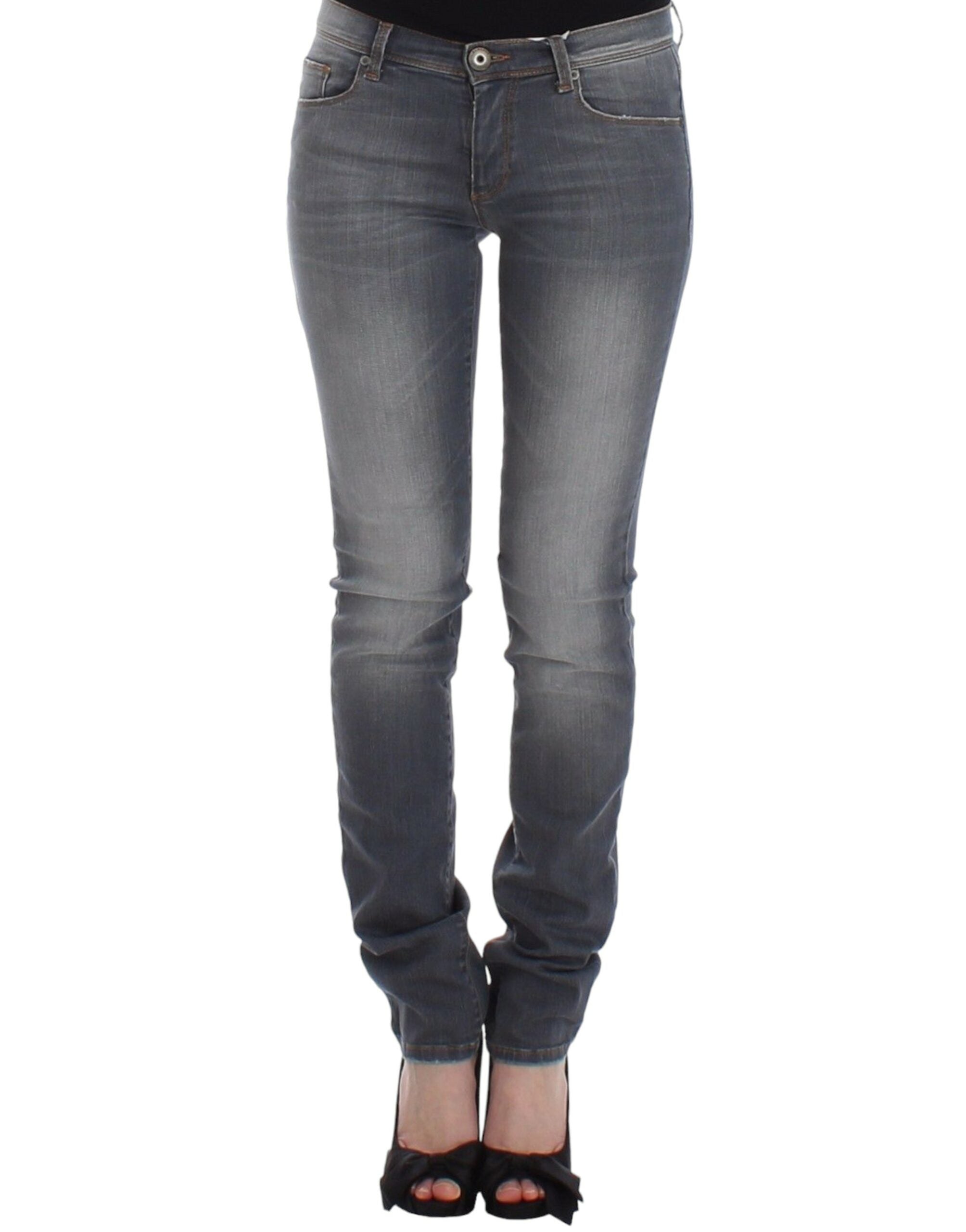 Blugi skinny slim-fit Ermanno Scervino Chic Gri