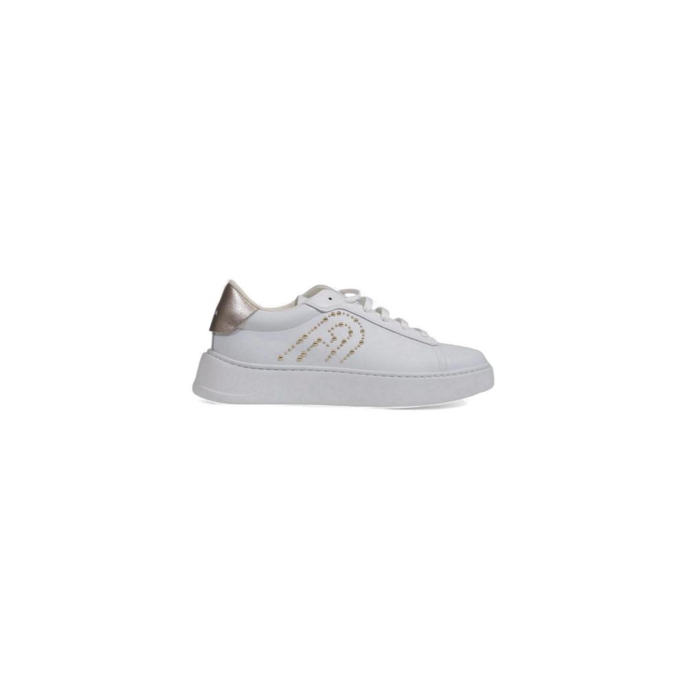 White Polyethylene Low Top Sneakers