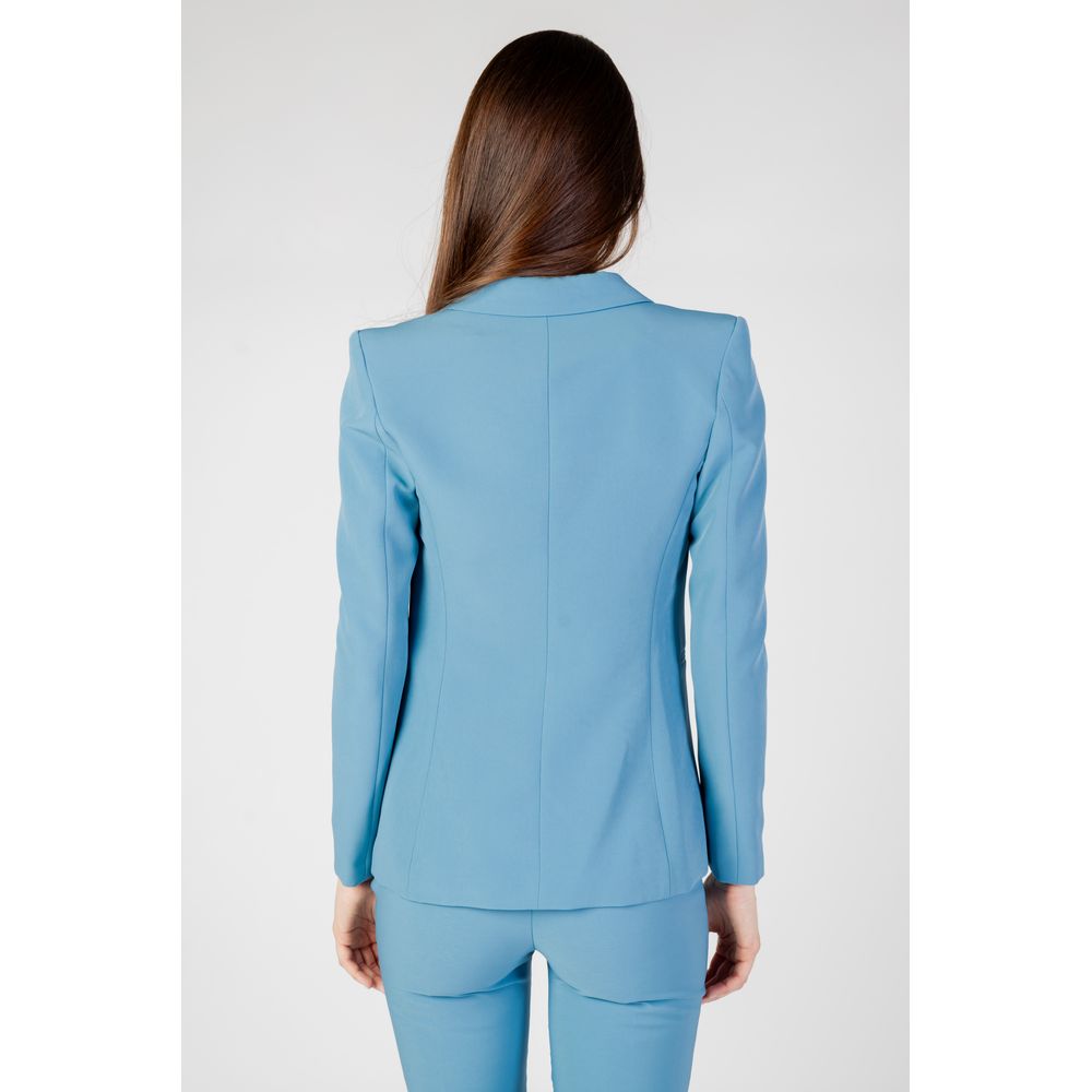 Turquoise Polyester Blazer
