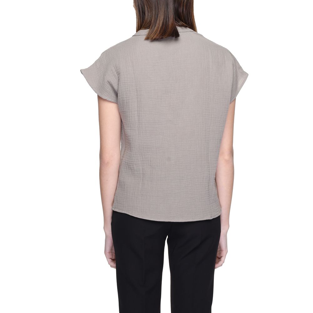 Beige Cotton Blouse