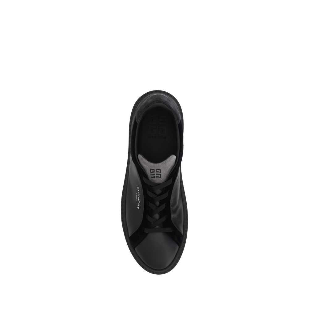 Black Leather G Set Sneakers