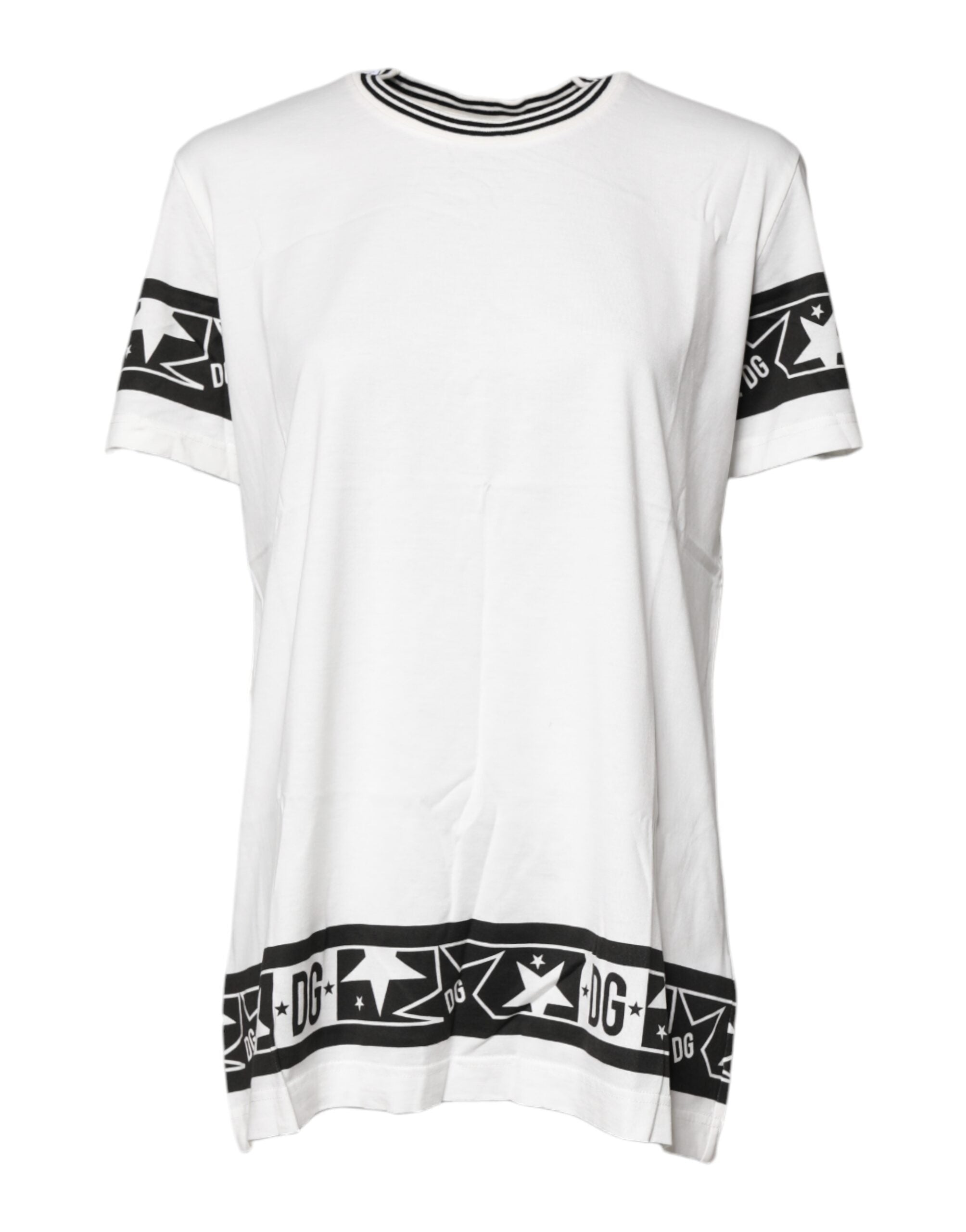 White #DGMillennials Cotton Crewneck T-shirt