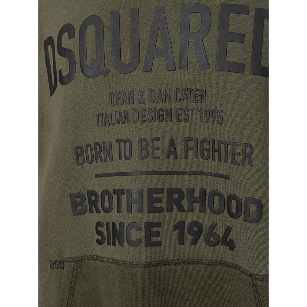 Green Cotton Sweatshirt