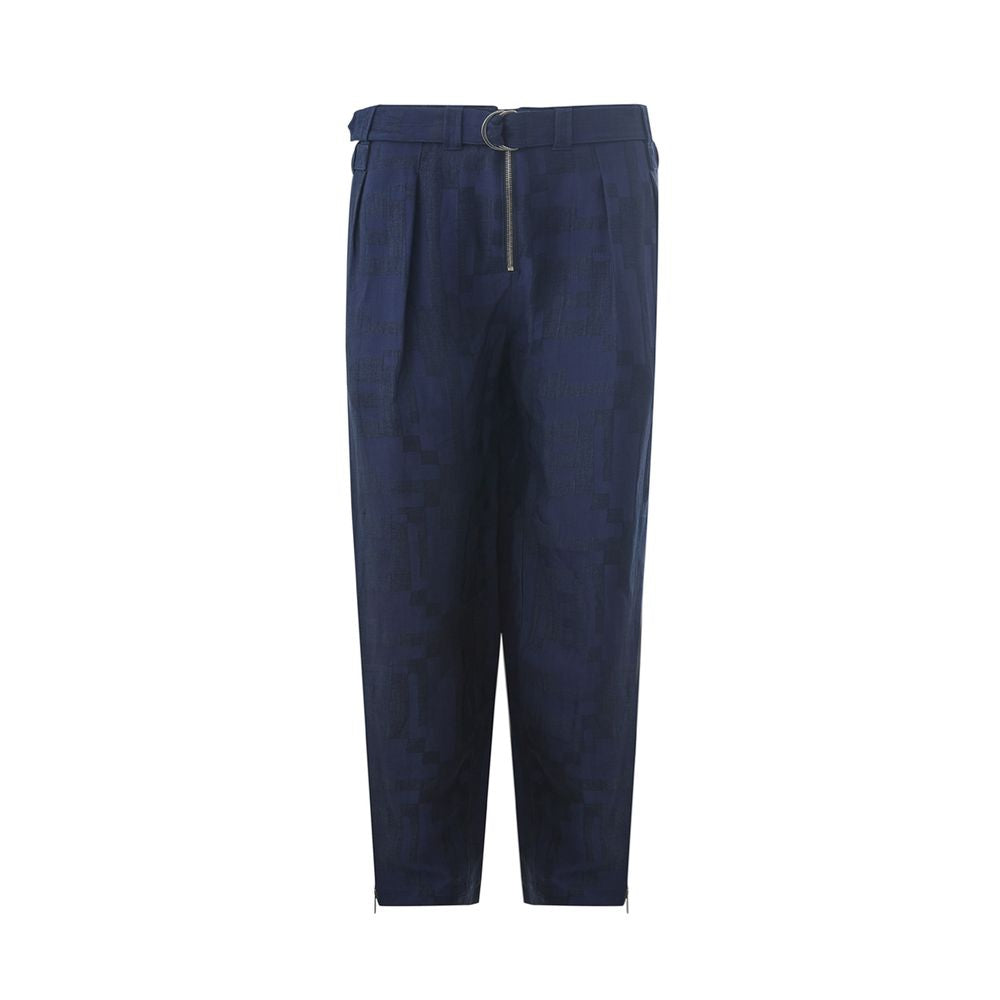 Blugi și pantaloni Emporio Armani albaștri din in