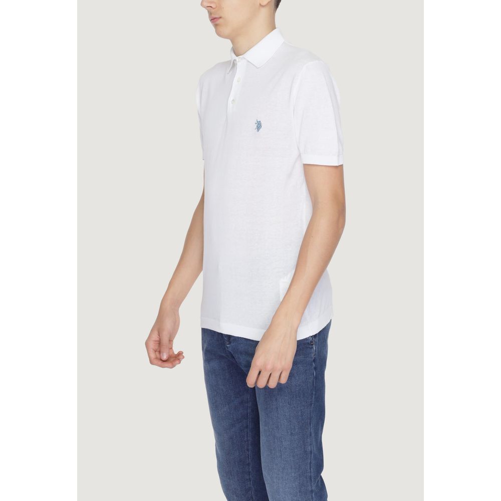Tricou alb din bumbac US POLO ASSN.