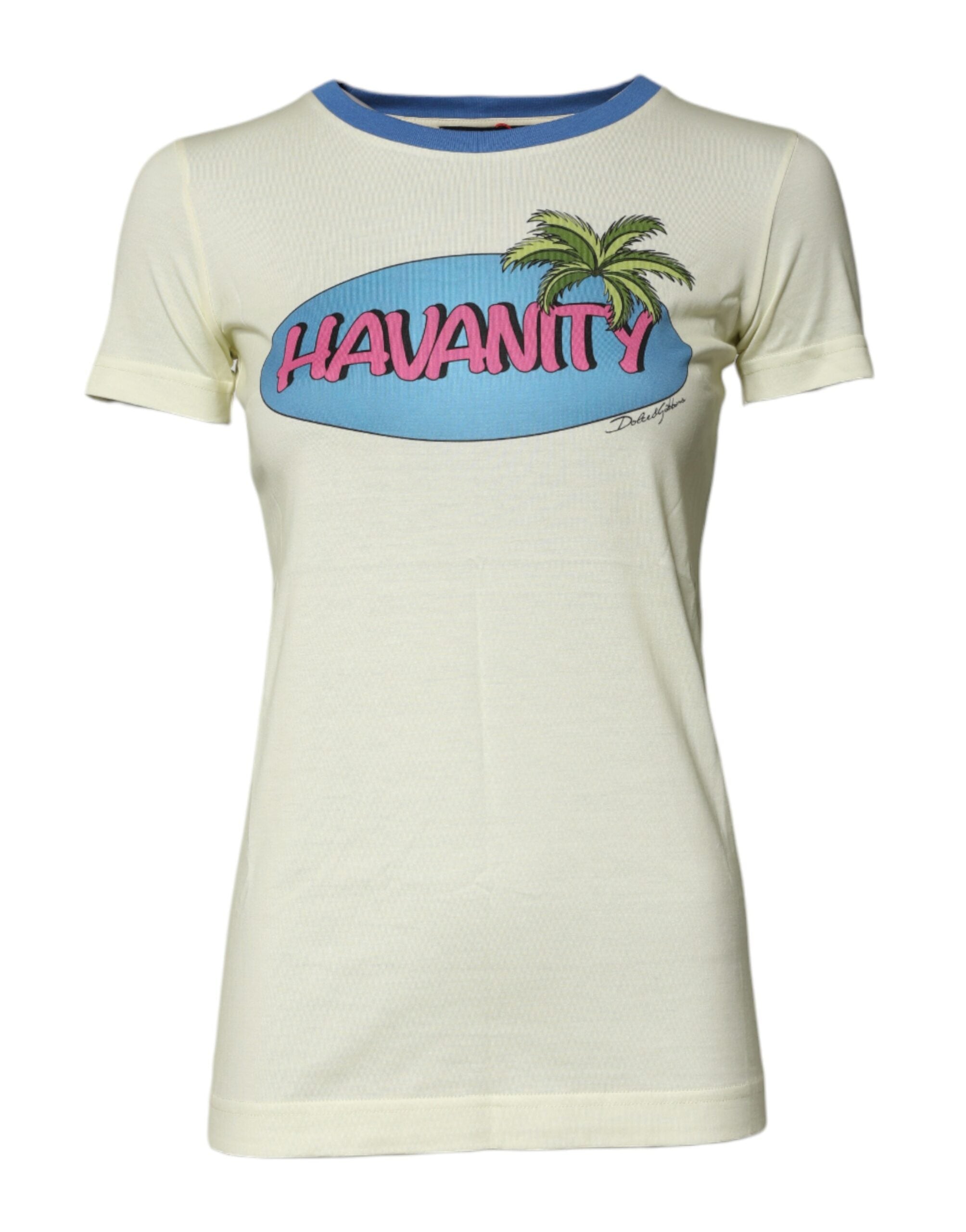 Light Yellow Cotton Short Sleeve T-shirt
