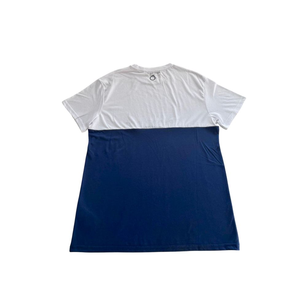 Blue Cotton Men T-Shirt