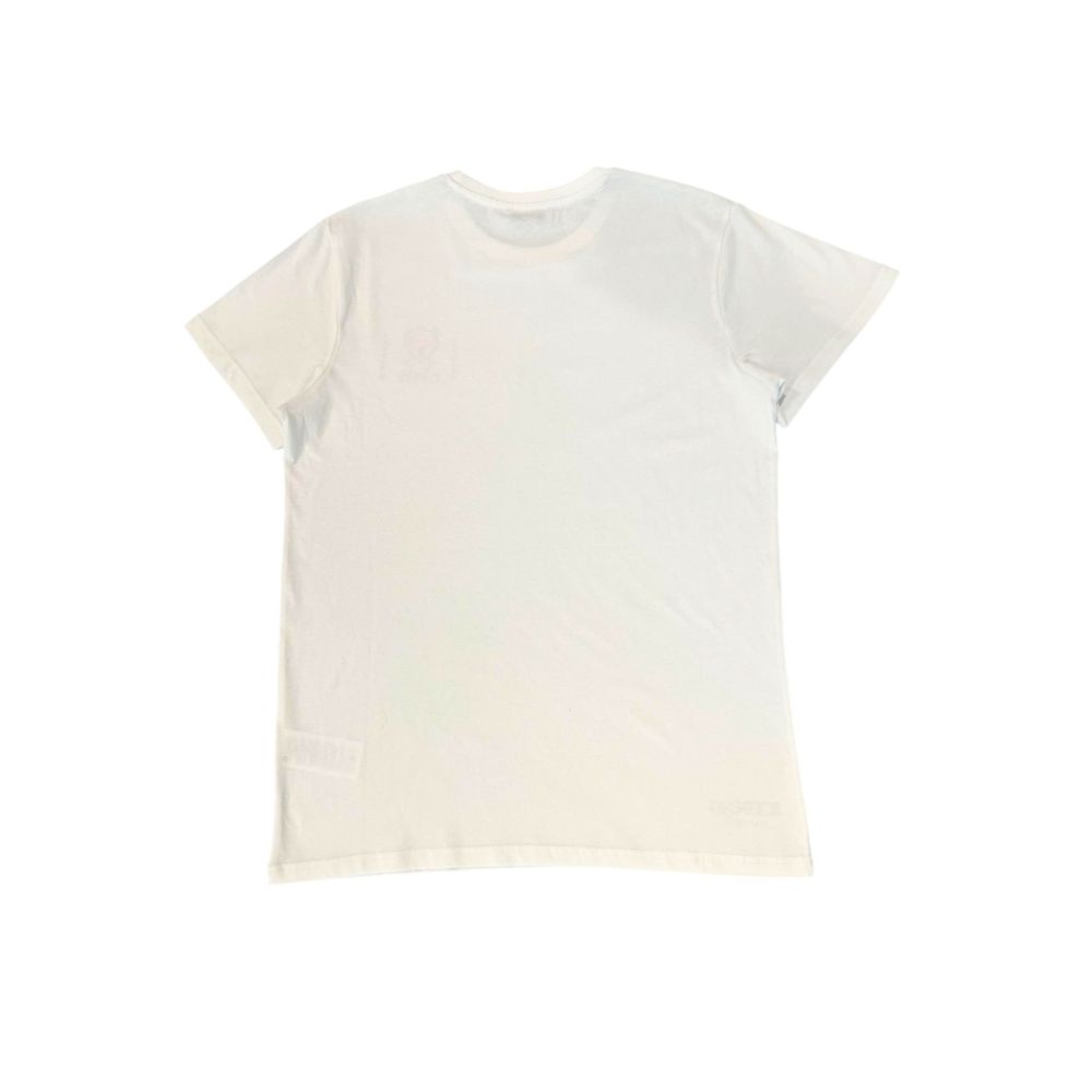 White Cotton Men T-Shirt