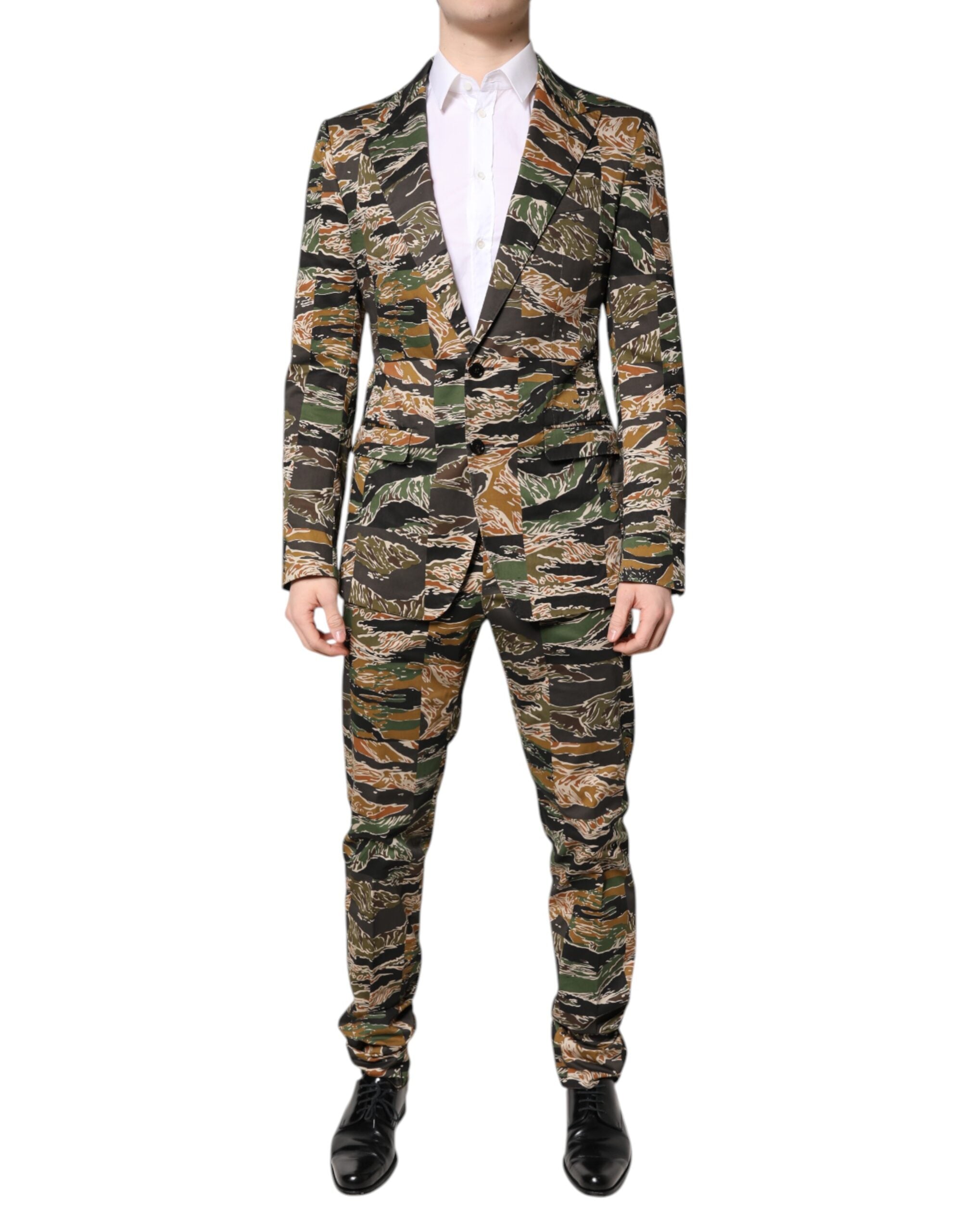 Multicolor TAORMINA Single Breasted 2 Piece Suit