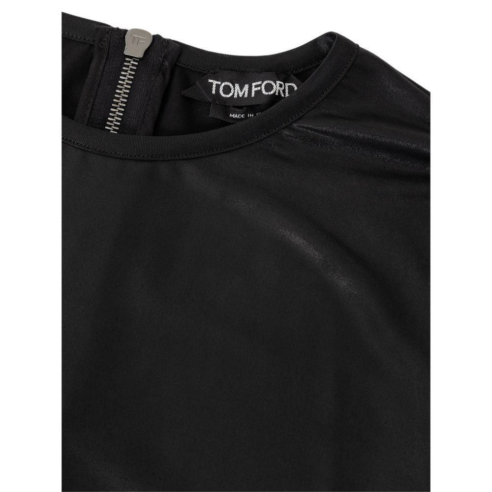 Black Viscose Long Sleeve