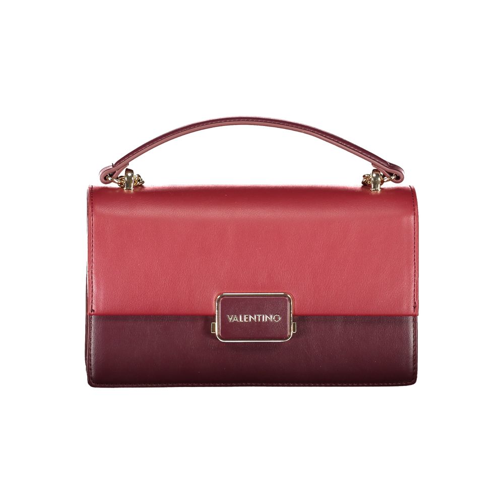 Red Polyurethane Women's Bag