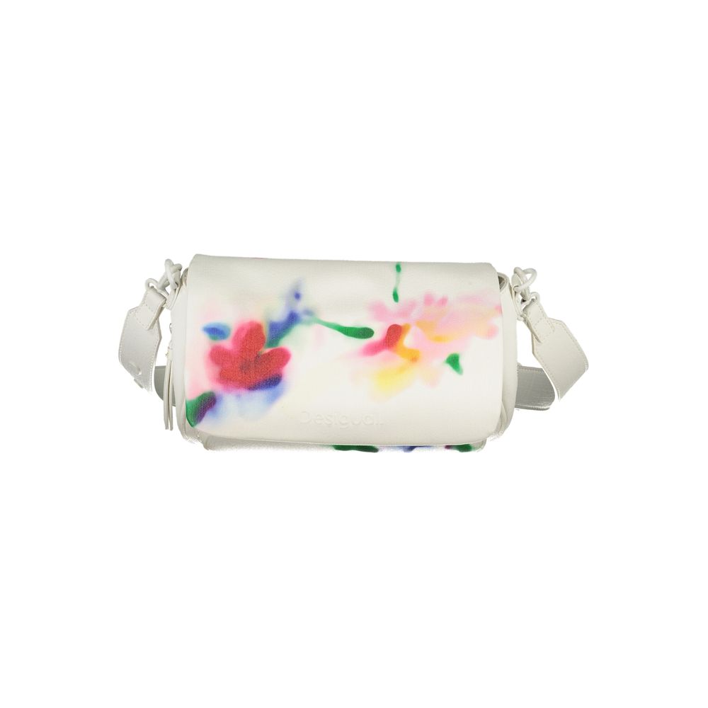 Bianco Polyurethane Women's Shoulder Bag