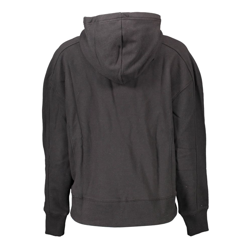 Black Cotton Women's Hoodie