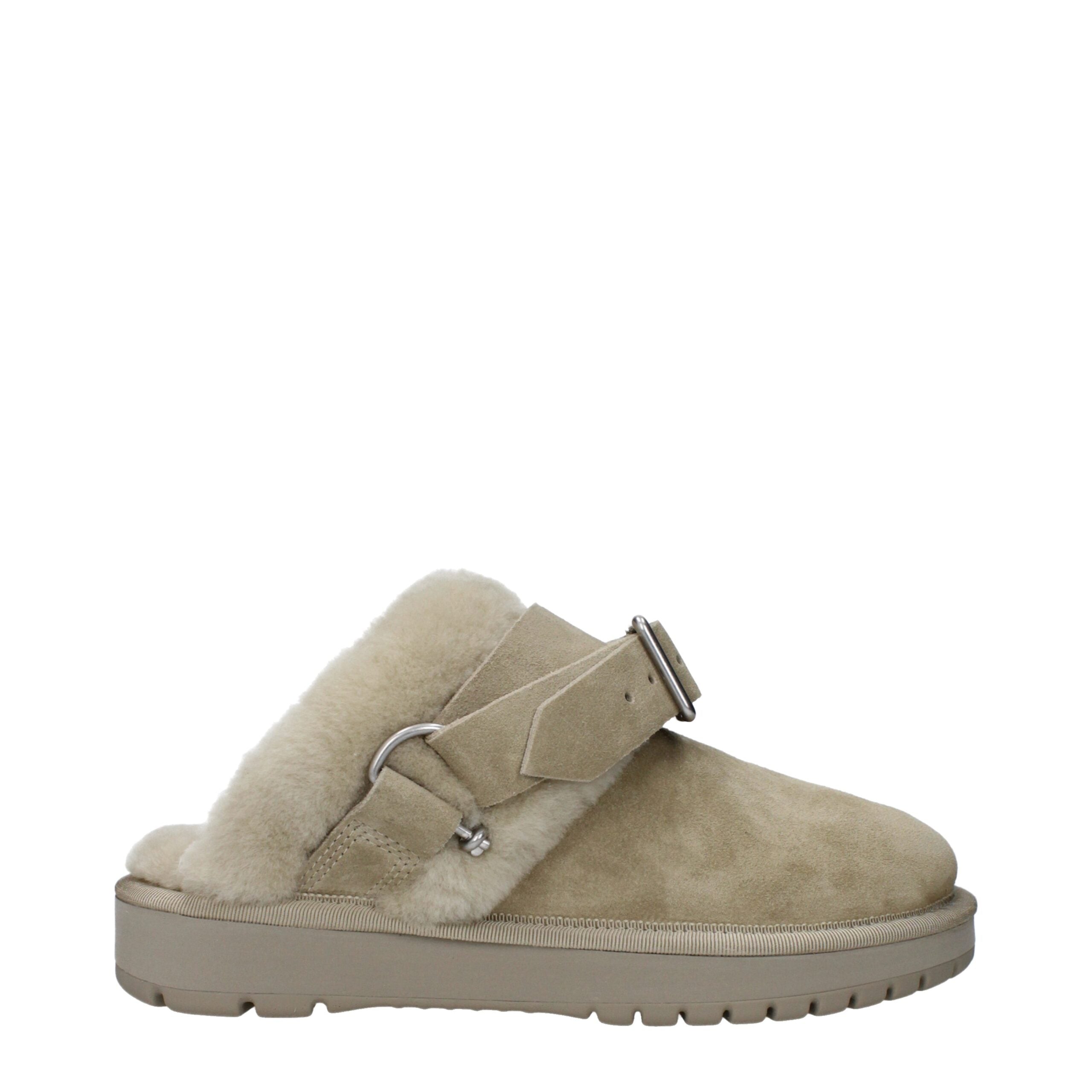 Green Leather Slippers