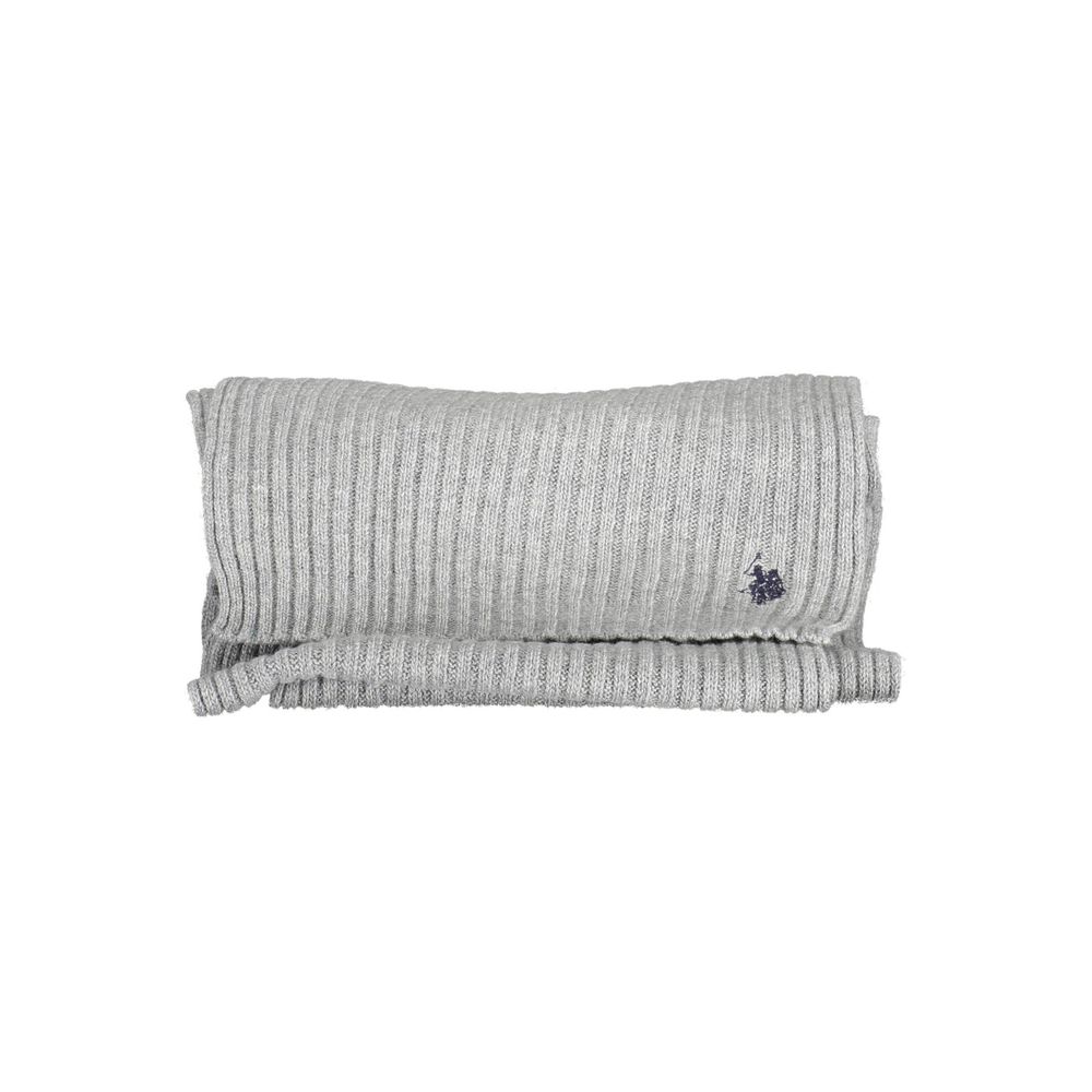 Gray Wool Men's Scarf