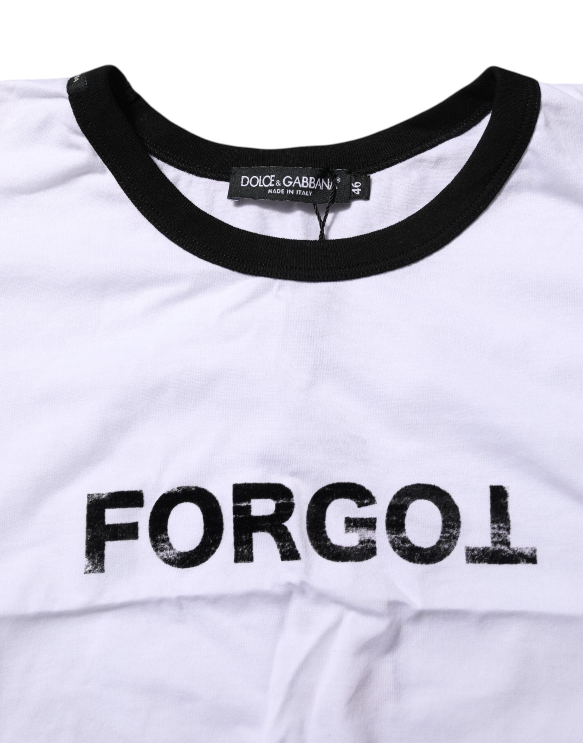 White Cotton Crew Neck Cropped Top T-shirt
