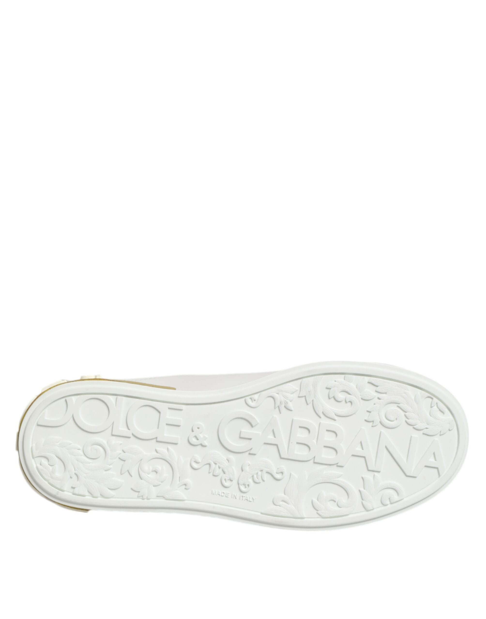 White Yellow Leather Low Top Sneakers Shoes