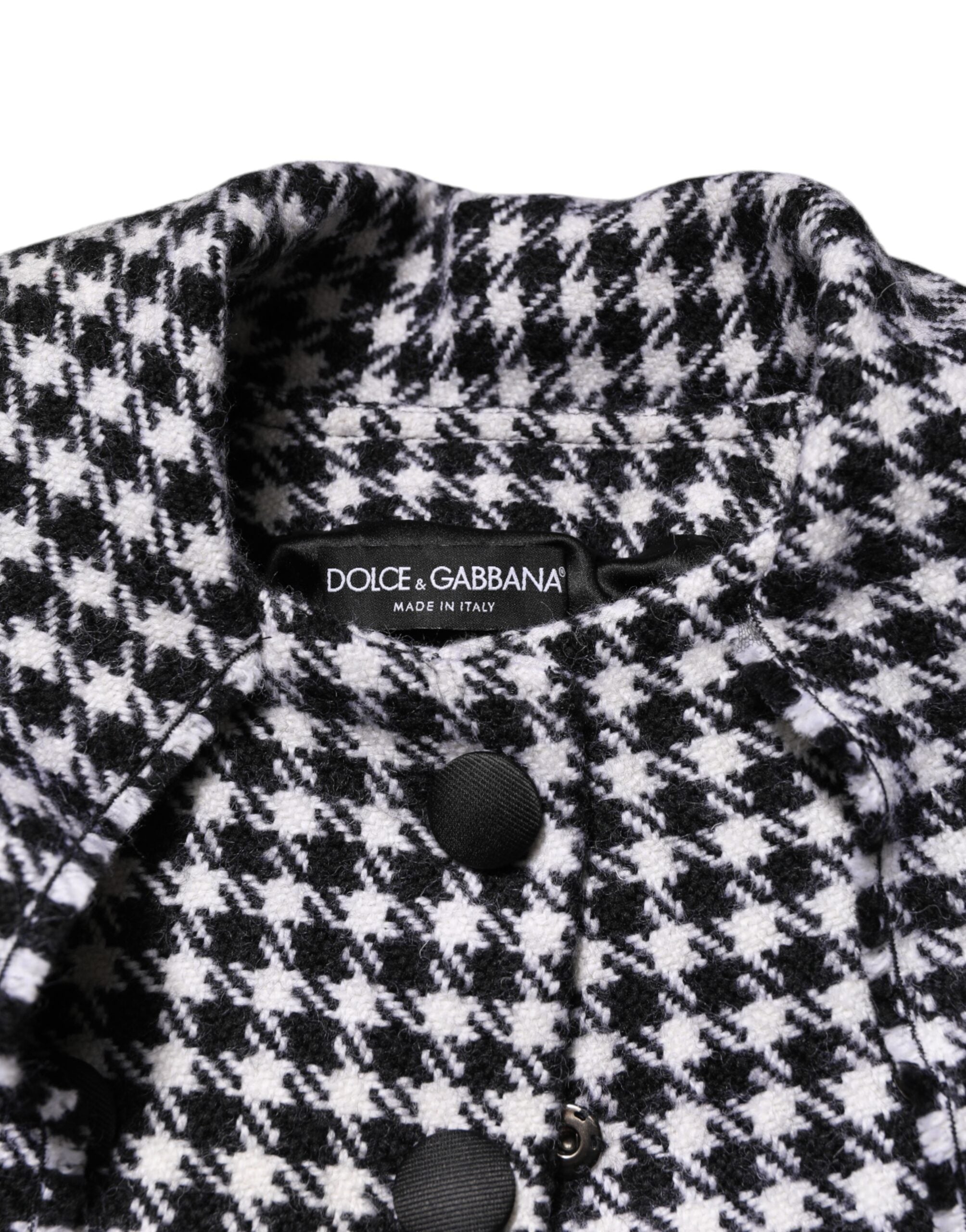 Multicolor Wool Monochrome Patterned Jacket
