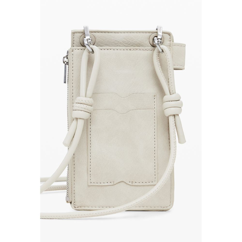 Beige Polyurethane Women Wallet