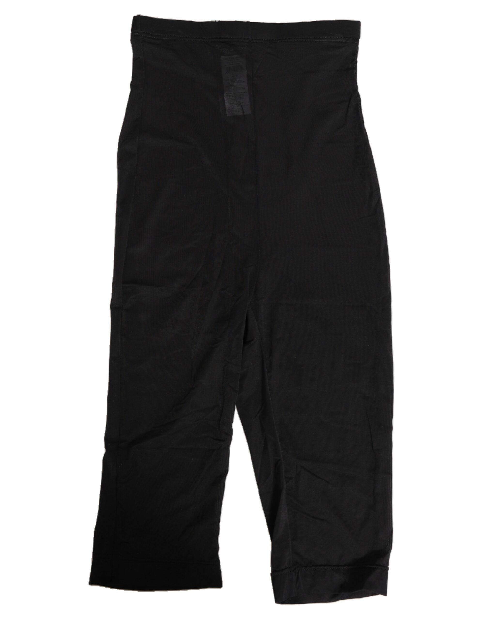 Black High Waist Tight Midi Trouser Underwear