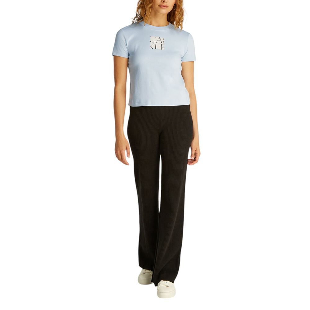 Blue Recycled Cotton T-Shirt