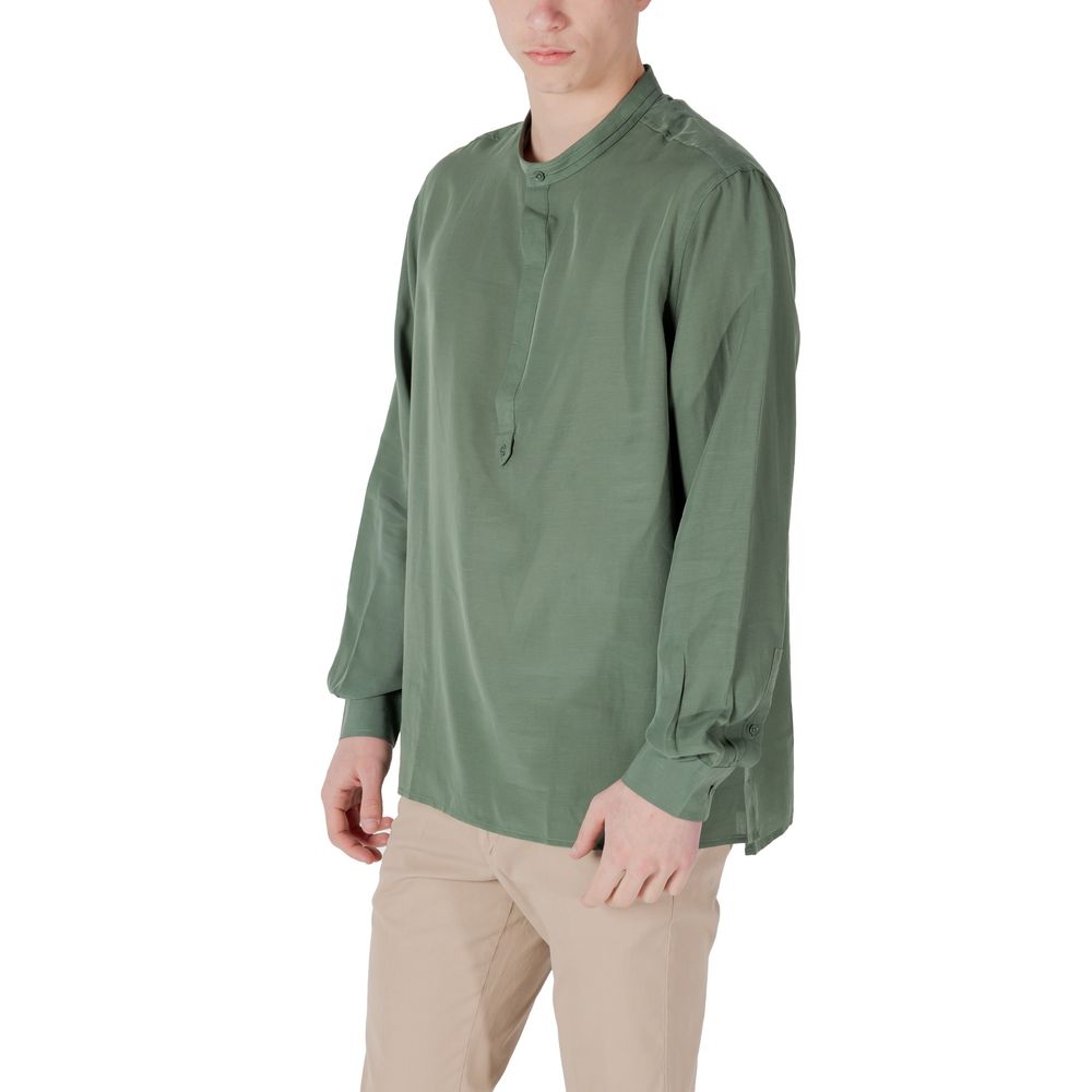 Bicolor Lyocell Shirt