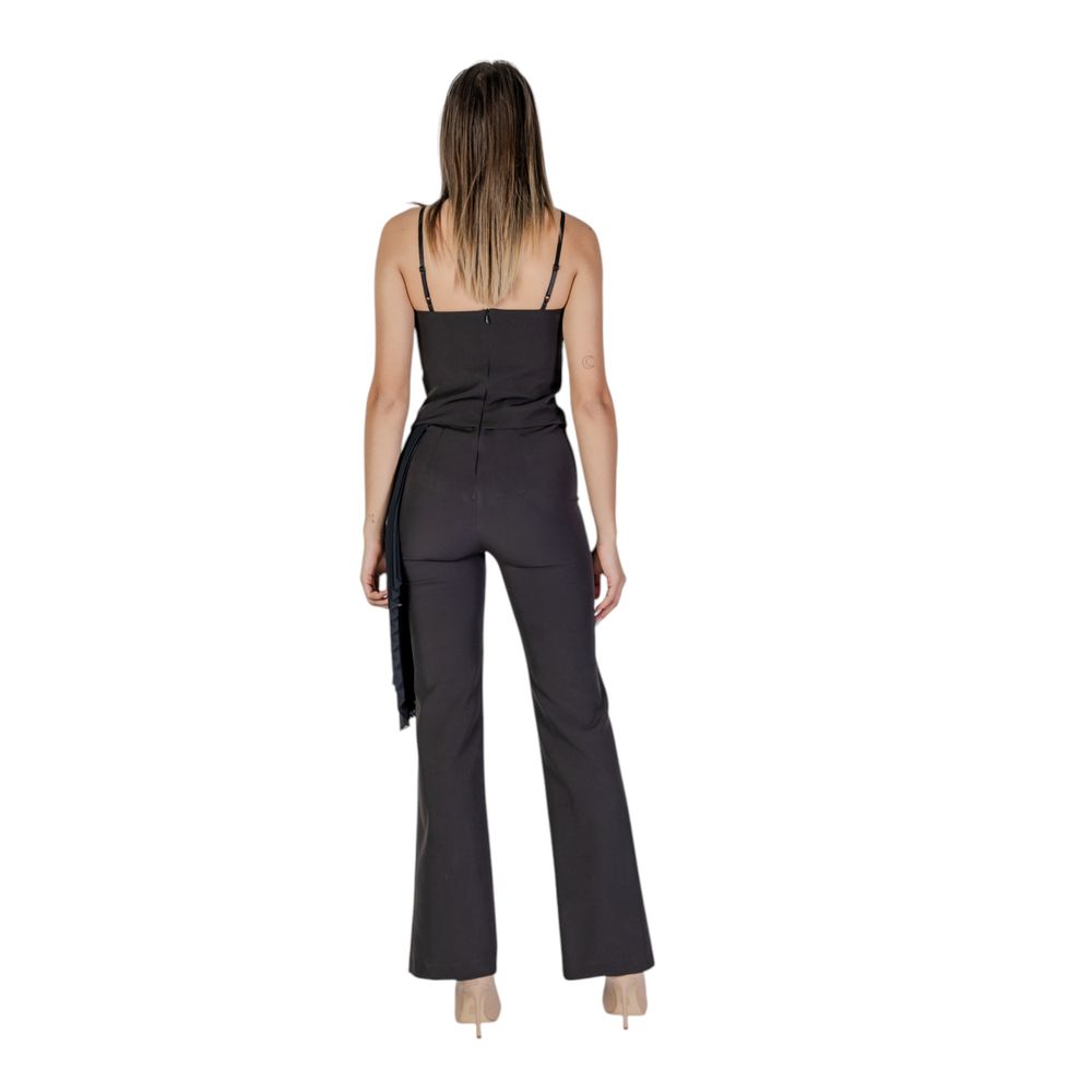 Black Polyester Rompers