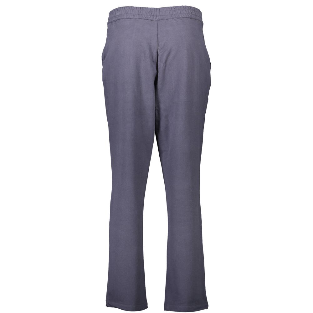 Blue Cotton Women's Trouser