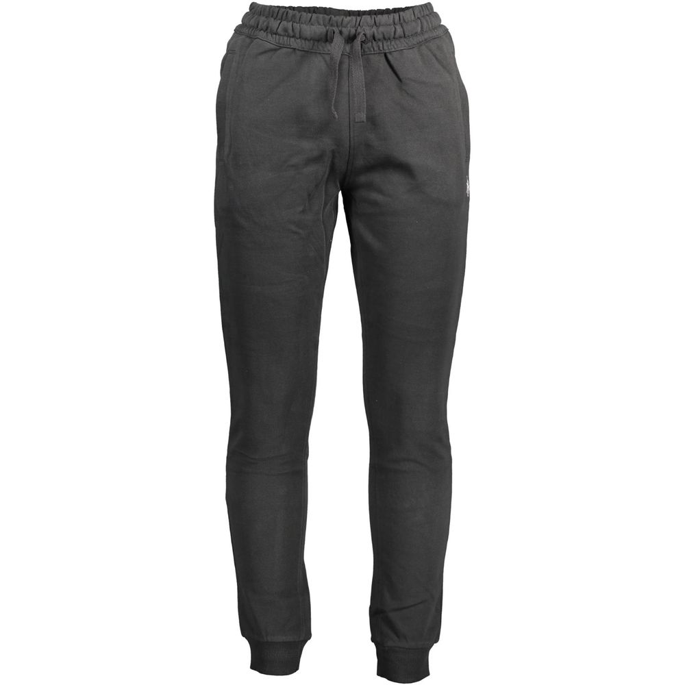 Black Cotton Mens Trousers