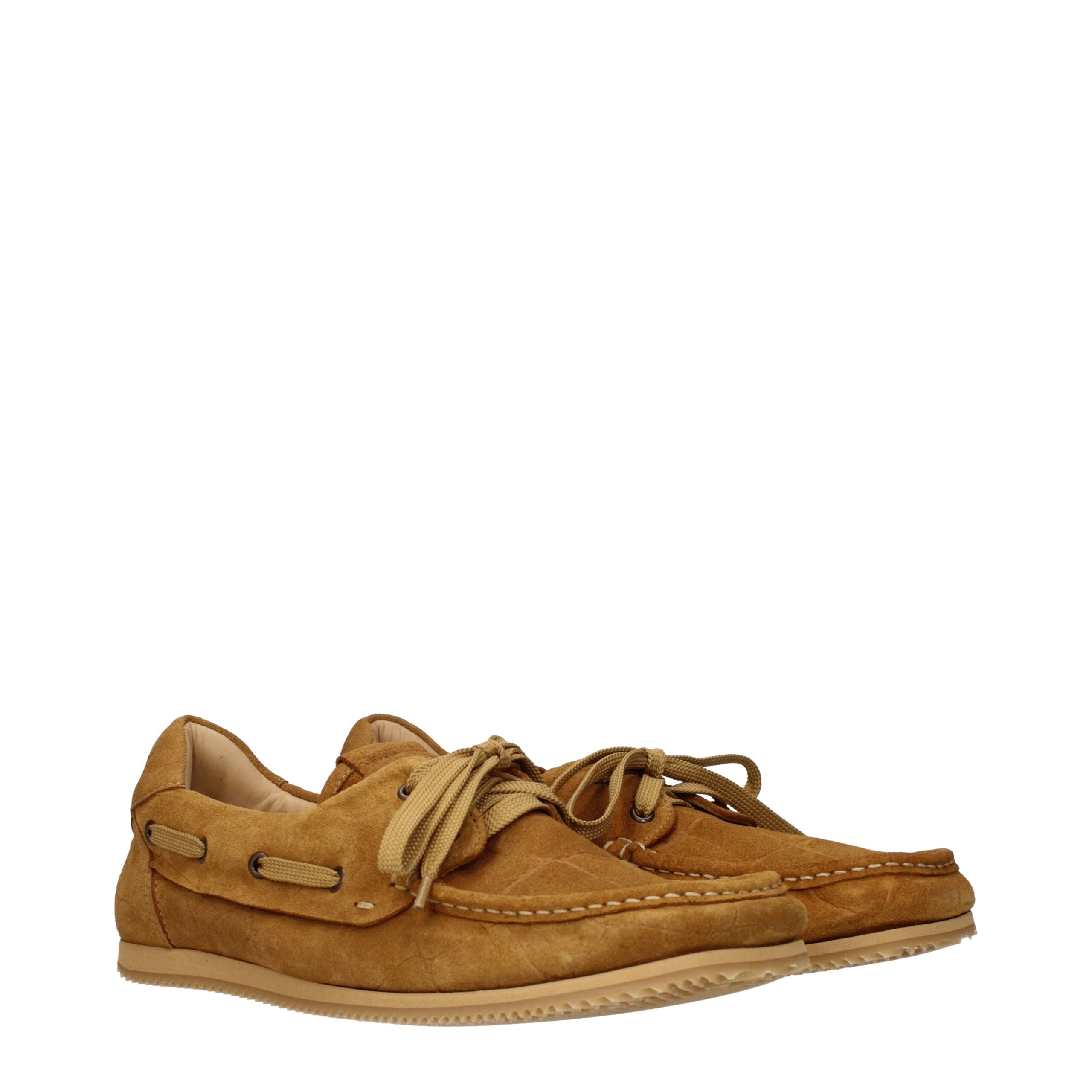 Brown Leather Slip-On Loafers