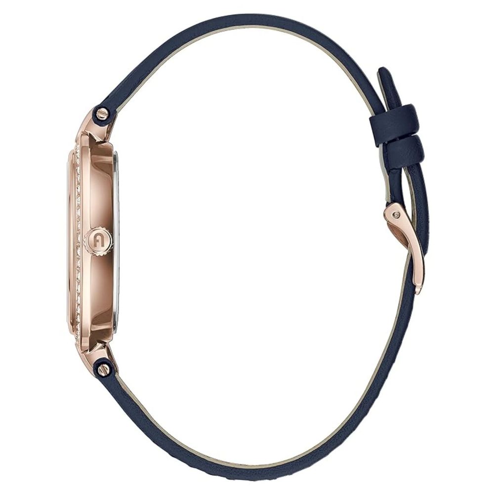 Blue Leather Dress Watch