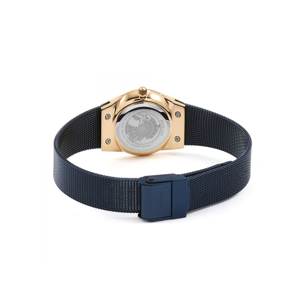 Blue Stainless Steel Dress Watch