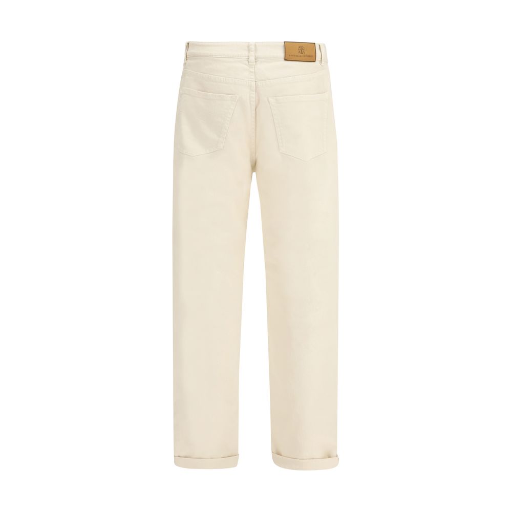 White Cotton Jeans Denim